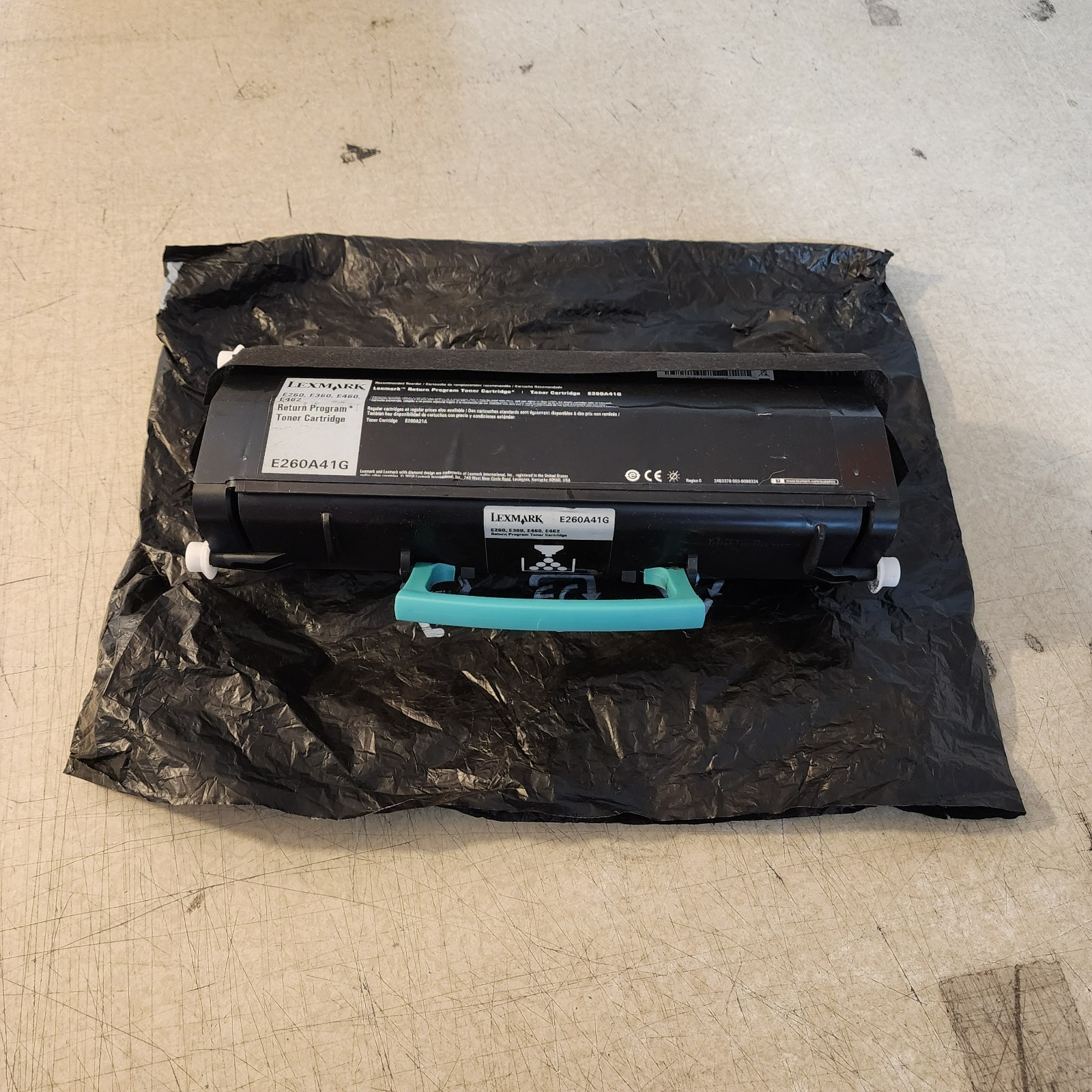 Lexmark E260A41G Black Toner Cartridge Genuine New No Box 