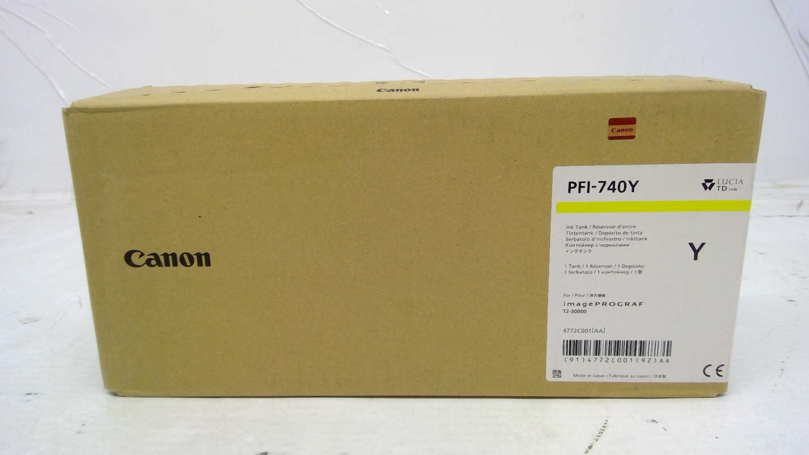 Genuine Canon PFI-740Y Yellow Ink Cartridge 4772C001AA 4772C001
