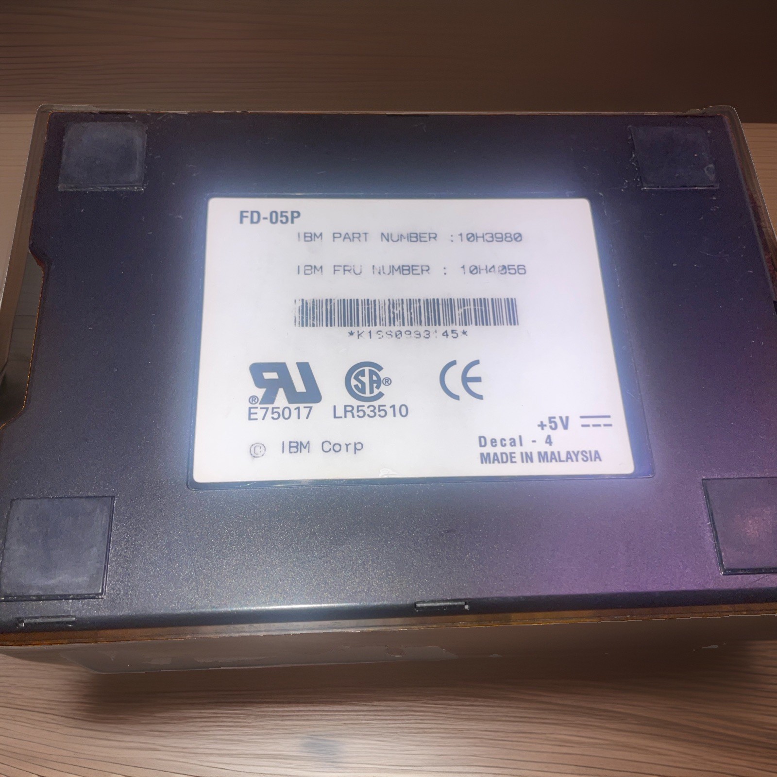 IBM ThinkPad External Floppy Disc Drive FD-05P 10H3980 10H4056 NO Cable