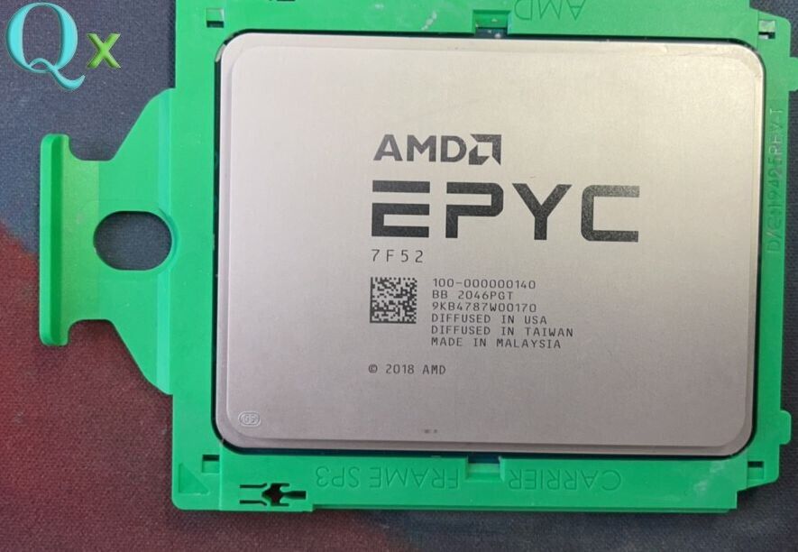 AMD EPYC 7F52 SP3 CPU Processor 16-Core 3.20GHz 256MB 240W