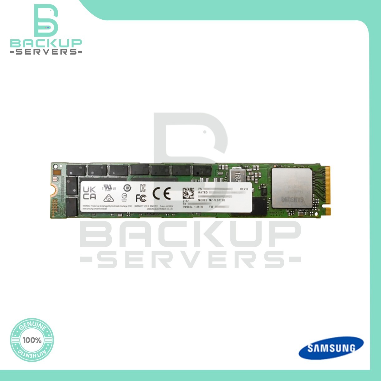 NEW 0 HOURS MZ-1LB1T9B Samsung PM983a 1.92TB NVMe M.2 22110 PCI-e 3.0  SSD