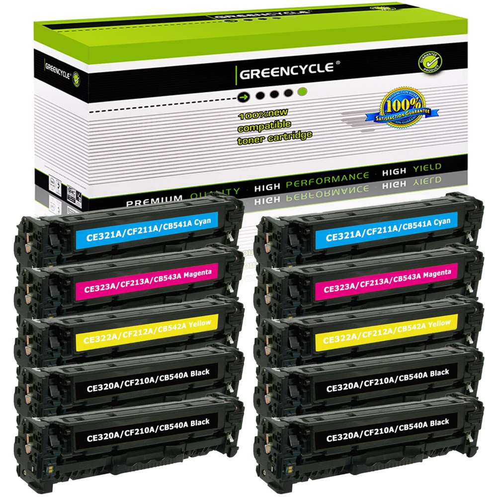 10PK CB540A Toner Cartridge For HP 125A Color LaserJet CP1210 CP1515n CM1312 MFP