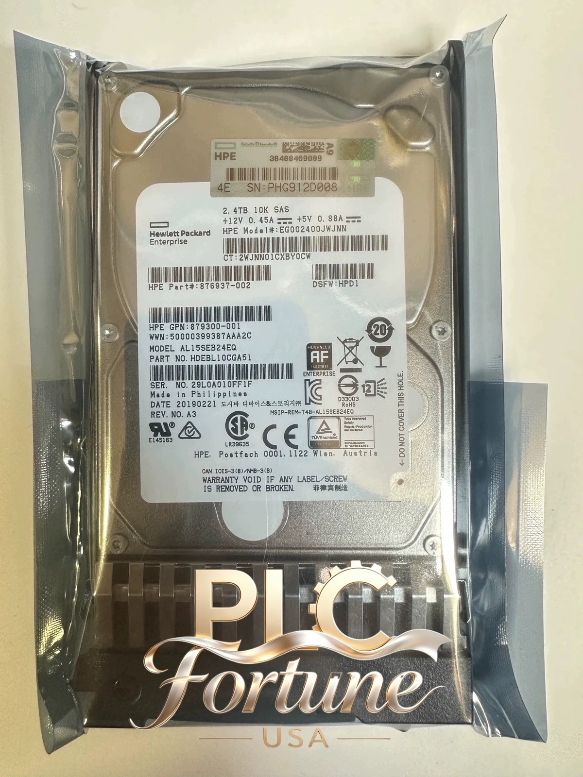 New HPE P00441-001 Q2R41A MSA 2.4TB 12G SAS 10K 2.5" 512e ENT HDD Hard Drive
