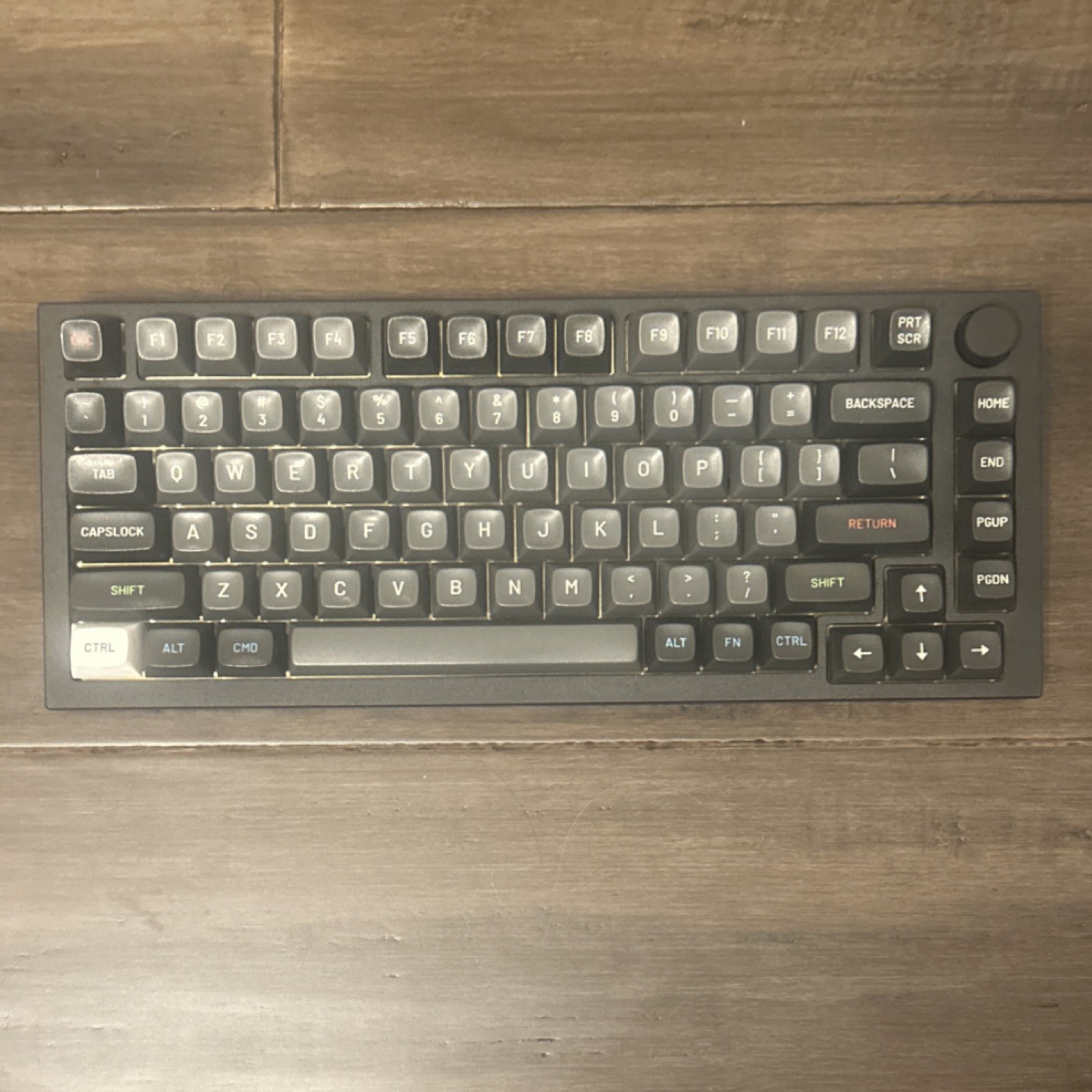 Glorious GMMK Pro 75% Mechanical Keyboard Custom Modded Brass Plate PandaTactile