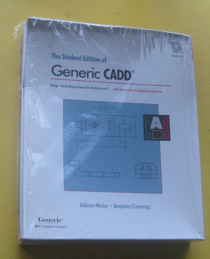 Vintage CAD Drafting Software Generic CADD for Macintosh Plus 6.0/7 Systems