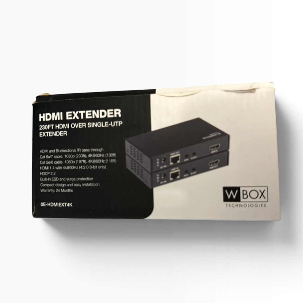 HDMI Extender 230FT Over Single-UTP W Box Technologies, new