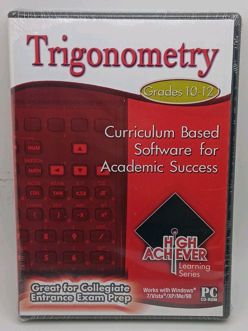 High Achiever -Trigonometry- Grades 10-12 (PC CD-ROM) NEW SEALED 
