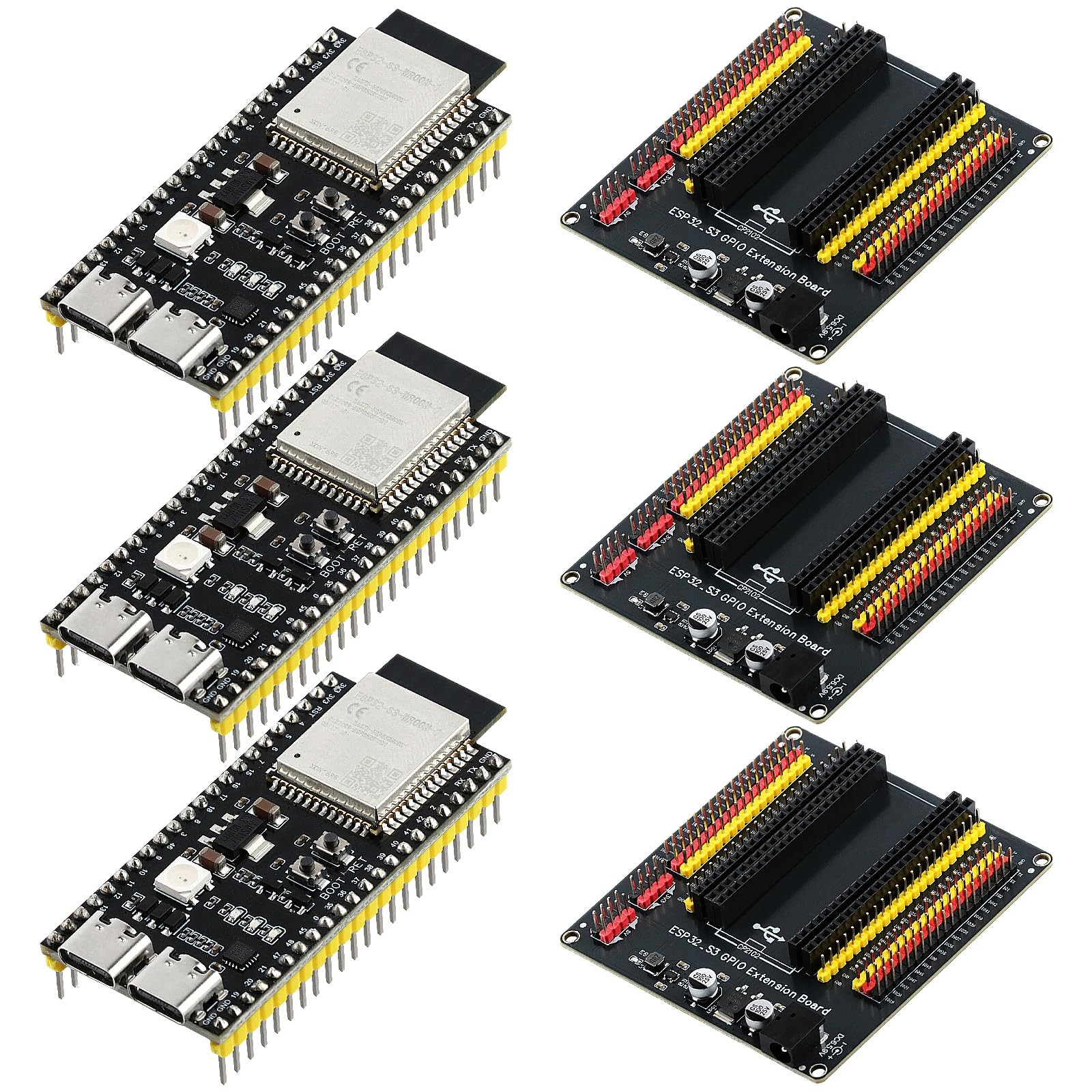 3 PCS ESP32 S3 Development Power Supply Expansion Board DualCore Processor