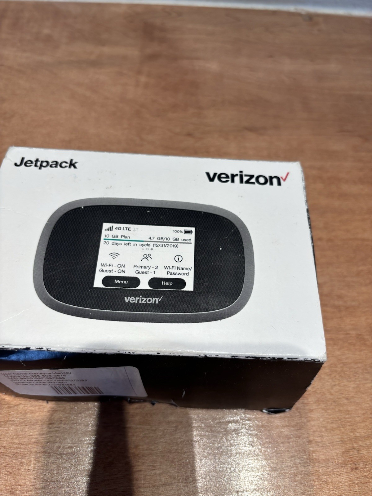 Novatel Jetpack 8800L MiFi Verizon 4G | New Open Box