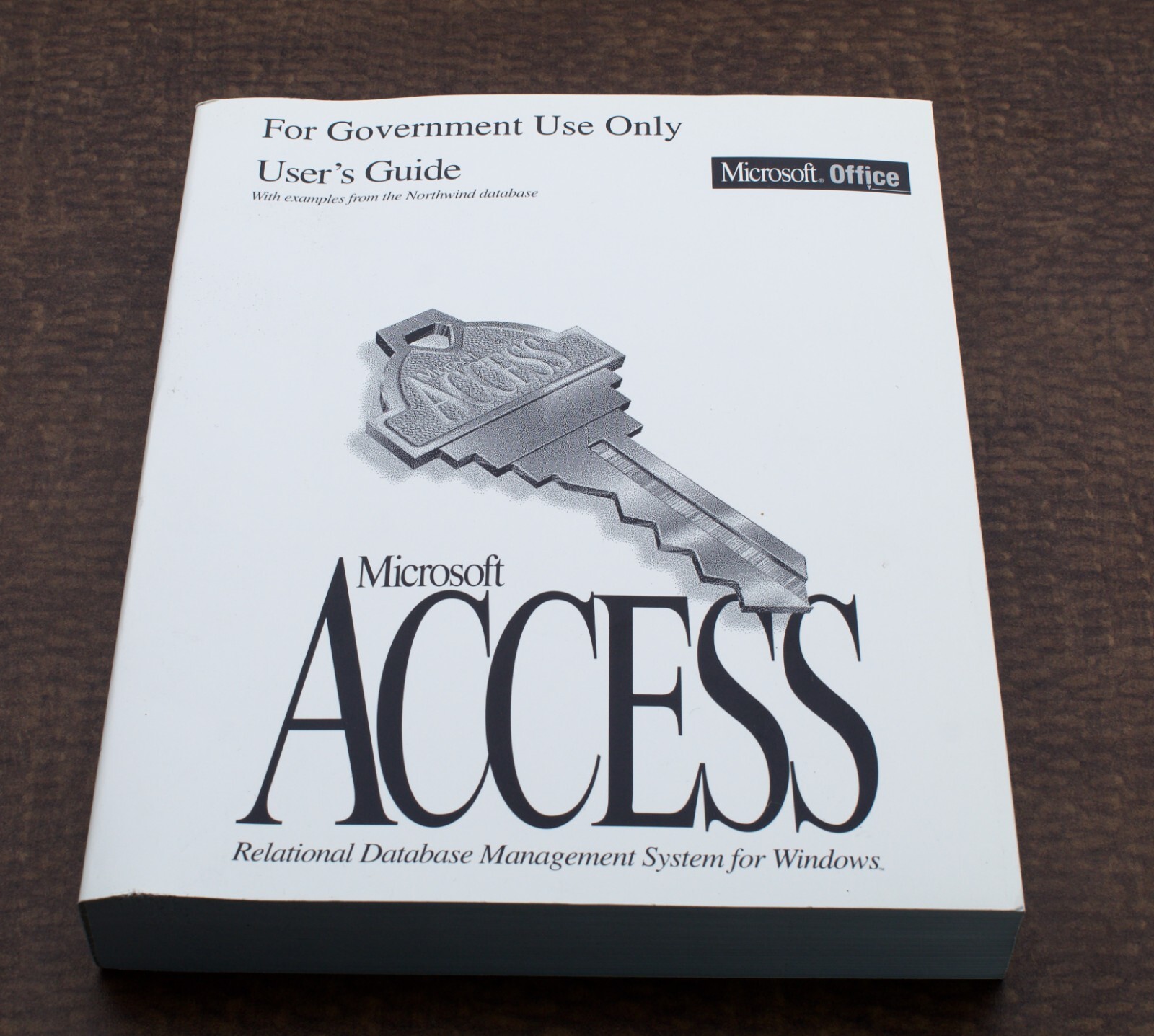 Microsoft ACCESS Relational Database Management System For Windows Government