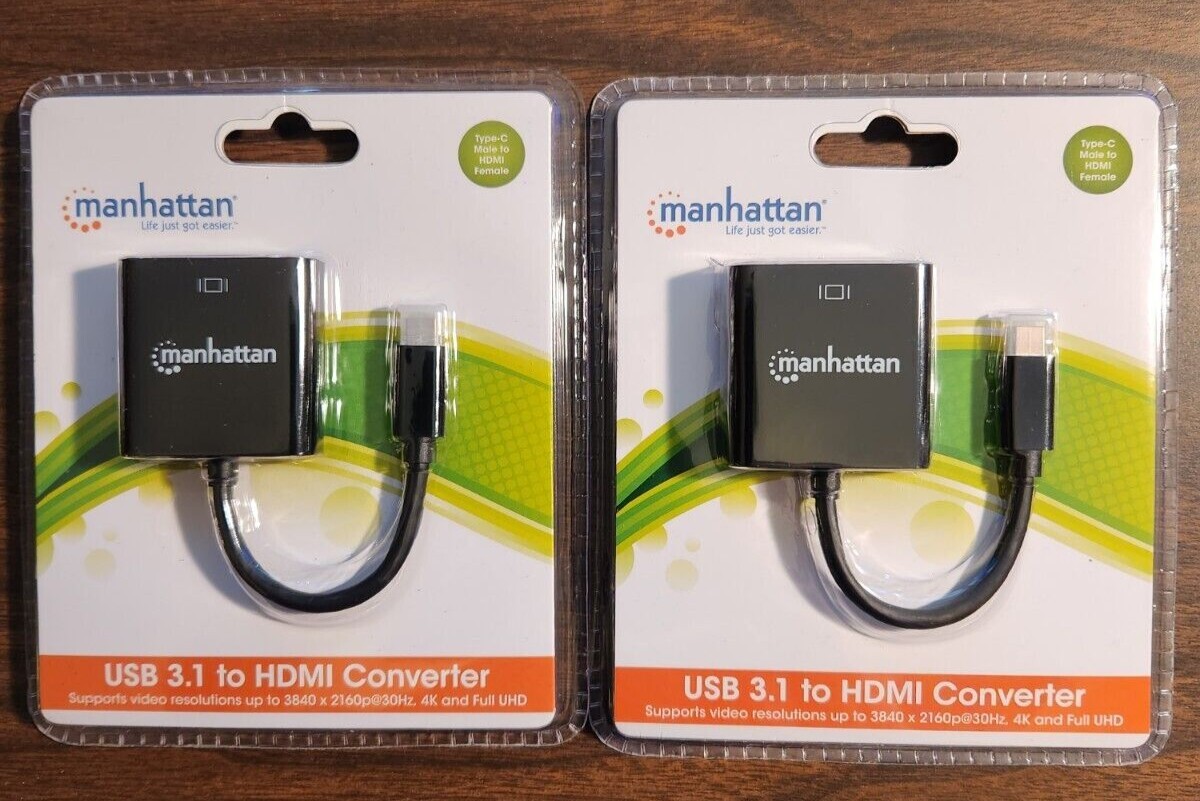 MANHATTAN USB 3.1 TO HDMI CONVERTER 151788 (2-PACK)