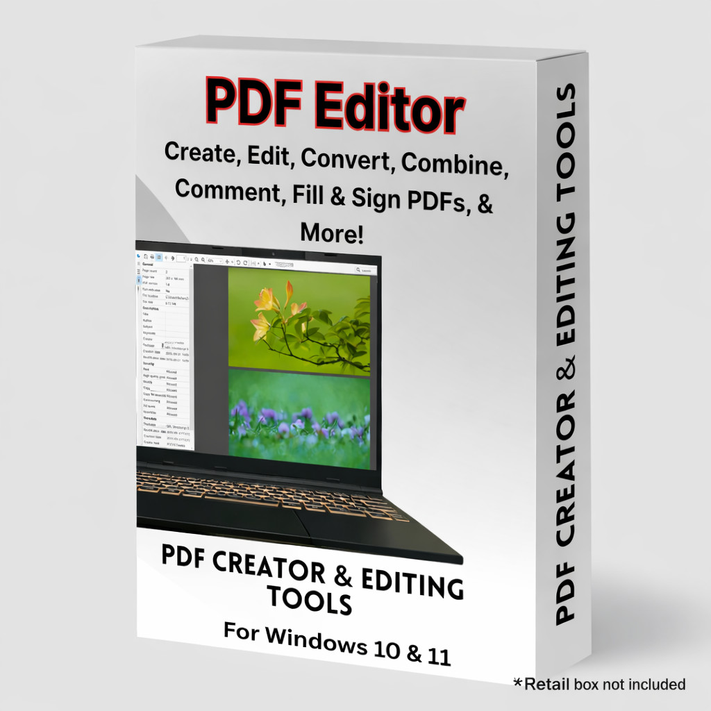 PDF Creator/Editor Software | Create Read Convert Tools for Windows 10 & 11 USB