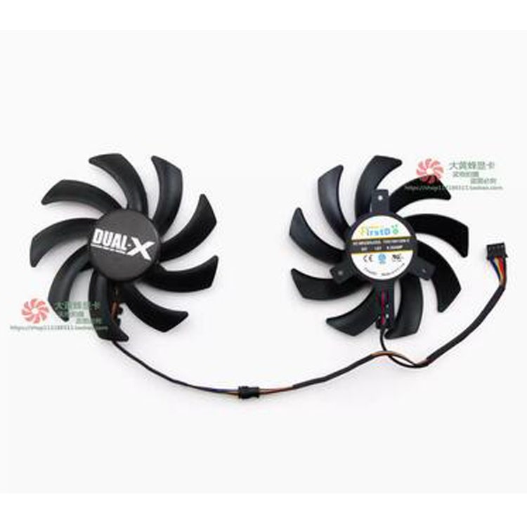 For SAPPHIRE R9 280 280X 285 270X 370X 380 Platinum Overseas Graphics Card Fan ~