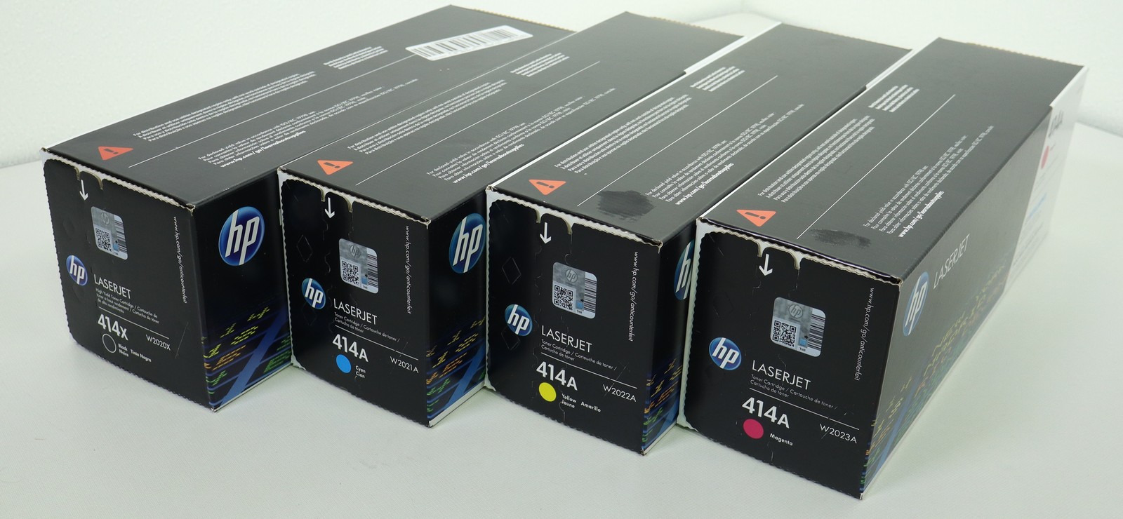 Set of 4 HP LaserJet 414A/414X Black Cyan Yellow Magenta Toner
