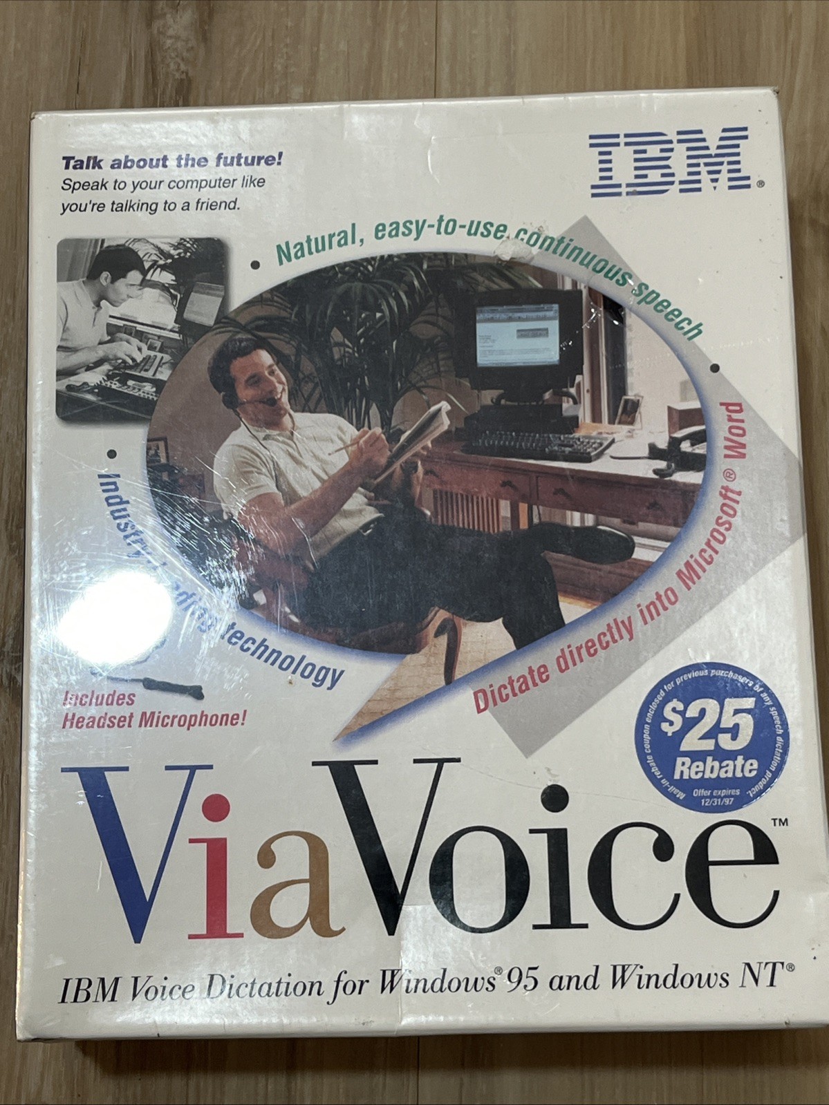 IBM ViaVoice Voice Dictation Windows 95 NT Sealed Vintage Speech Software