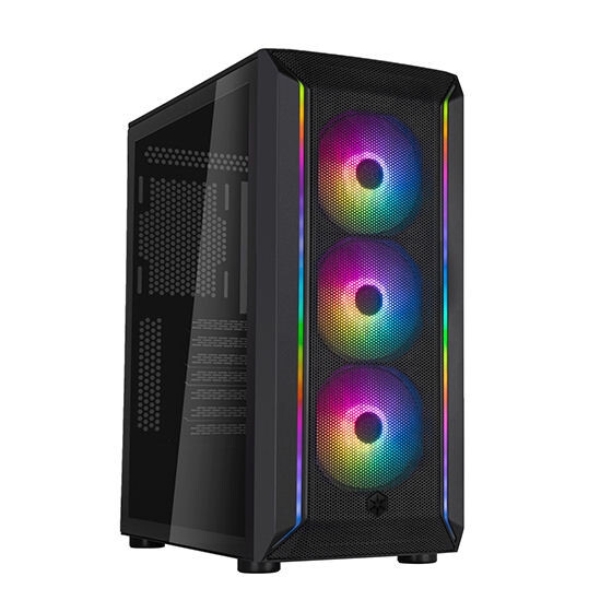 Silverstone FA511Z-BG FARA 511Z ARGB Fan/ARGB Strip TG (Tempered Glass) Case