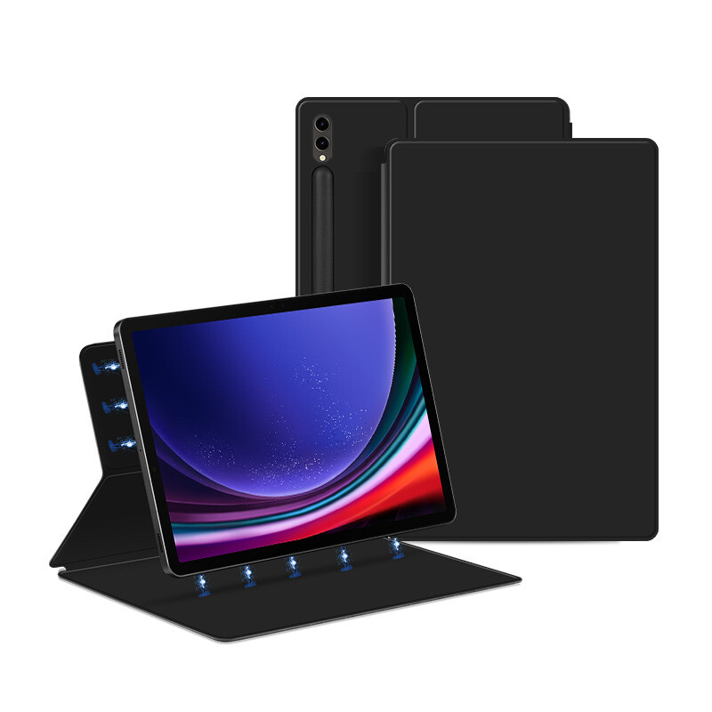  Cover Funda Magnética Atrás Pu Cuero For Samsung Galaxy Tab S9 S9+ S9 Cover 