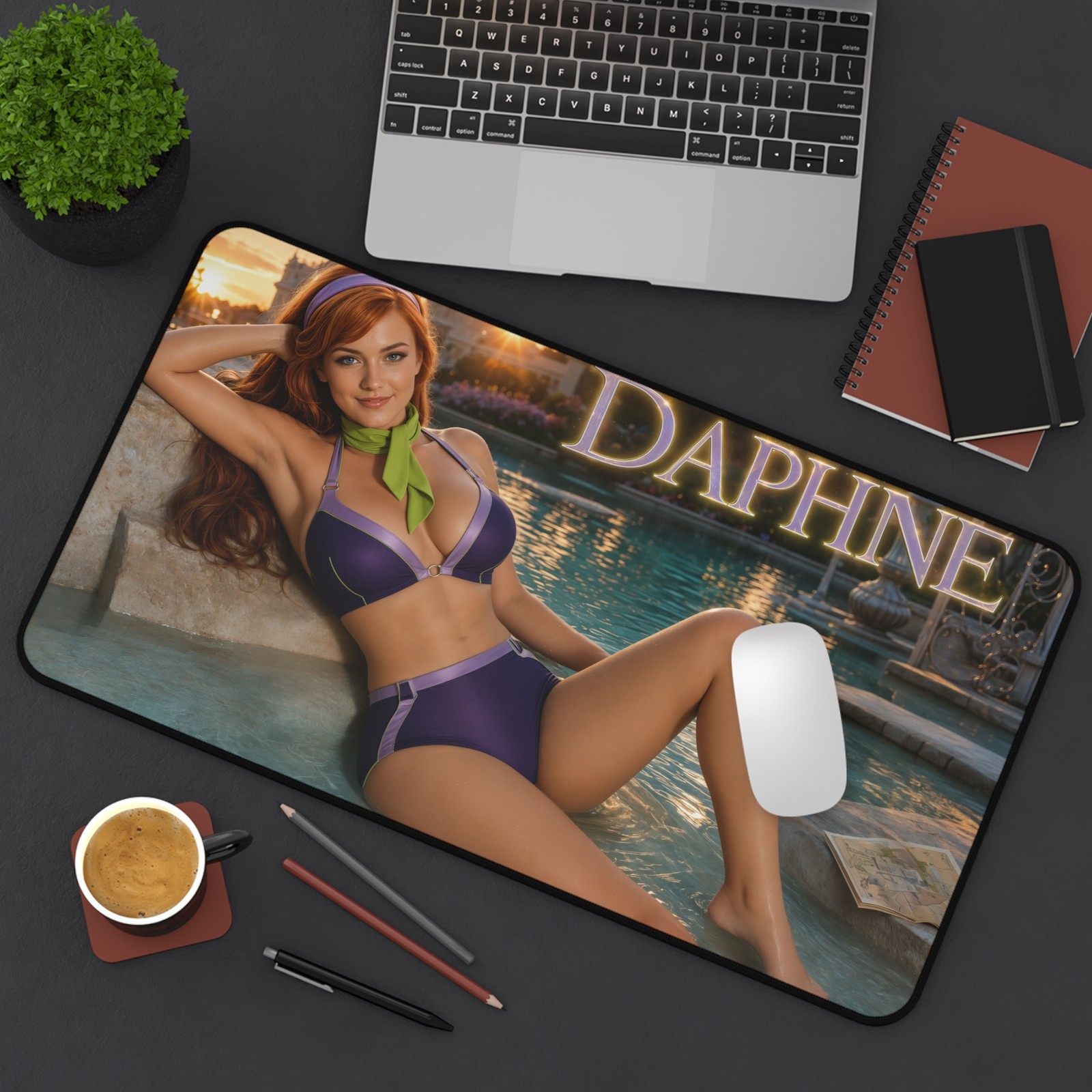 Daphne Blake Mouse Pad, Gaming Desk Mat, XXL Keyboard Pad, Desk Decor