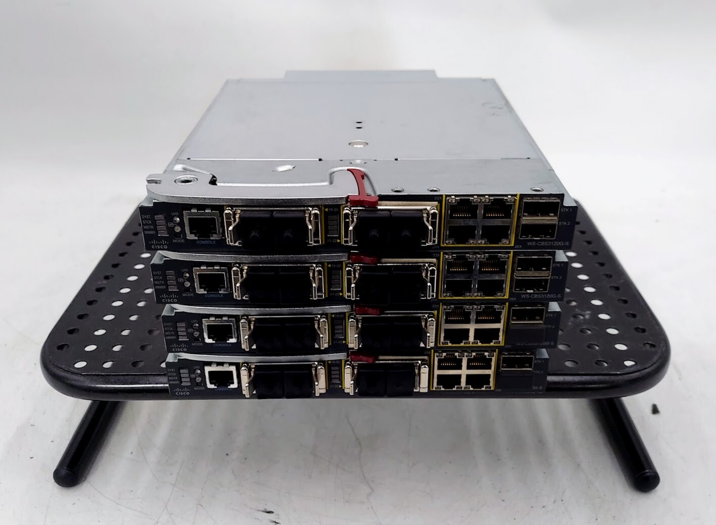 LOT OF 4 Cisco WS-CBS3120G-S 4-Port Catalyst Blade Switch
