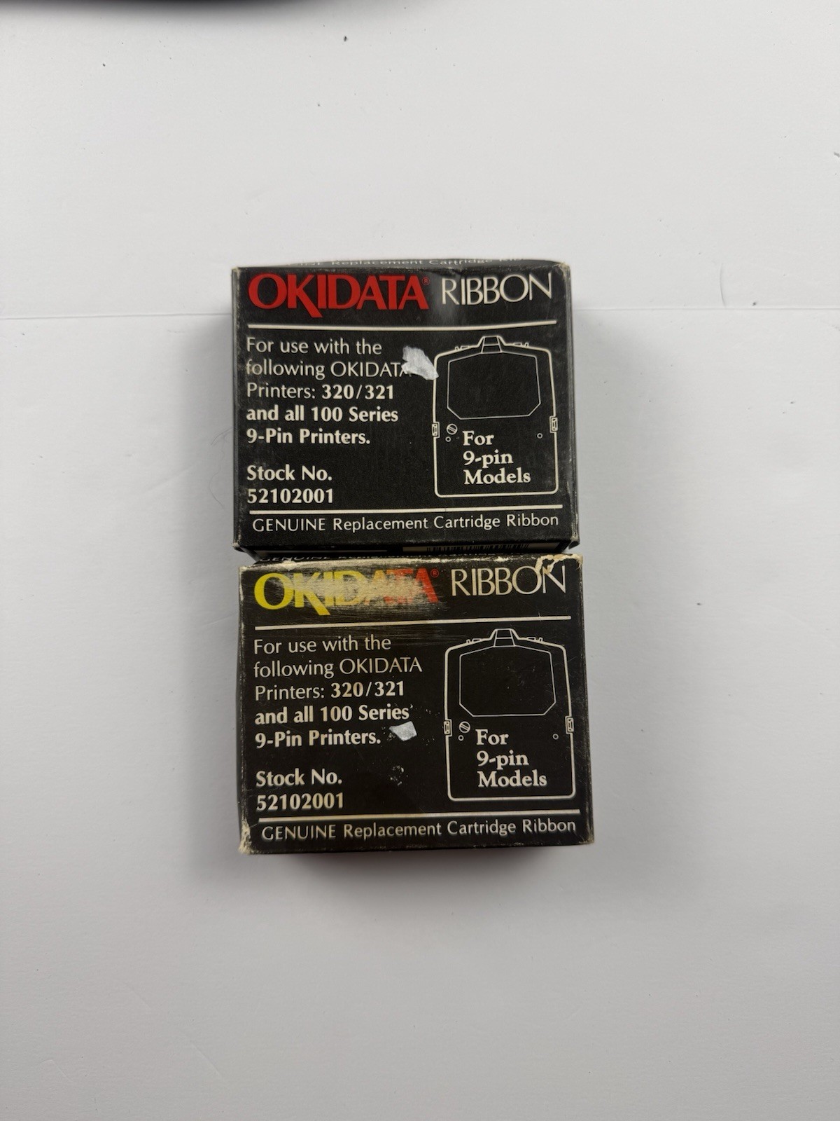 Genuine OKI Microline 100 Series 52102001 Black Ribbon for ML320/321 Turbo Combo