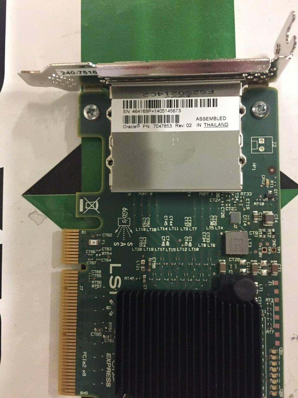 Sun Oracle 7047853 Dual Port 6GB SAS 6Gb/s PCI-E Host Bus Adapter SAS9200-8e HH 