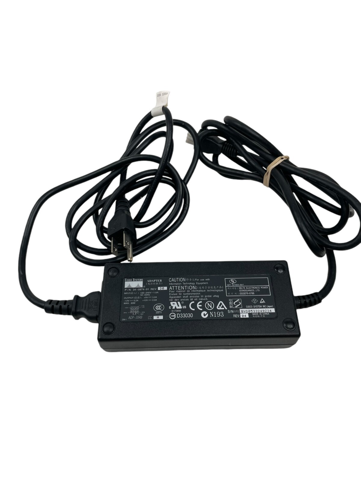 Lot of 2 OEM  Cisco Original 34-0874-01 power supply AC adapter