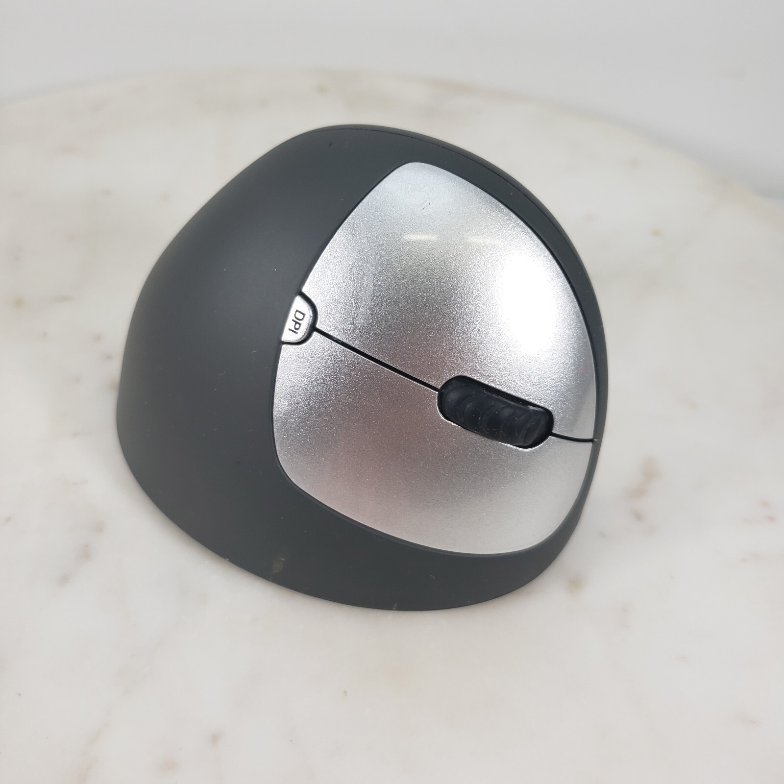 Goldtouch KOV-GSV-RMW Silver/Black Wireless USB Right-Handed Semi-Vertical Mouse