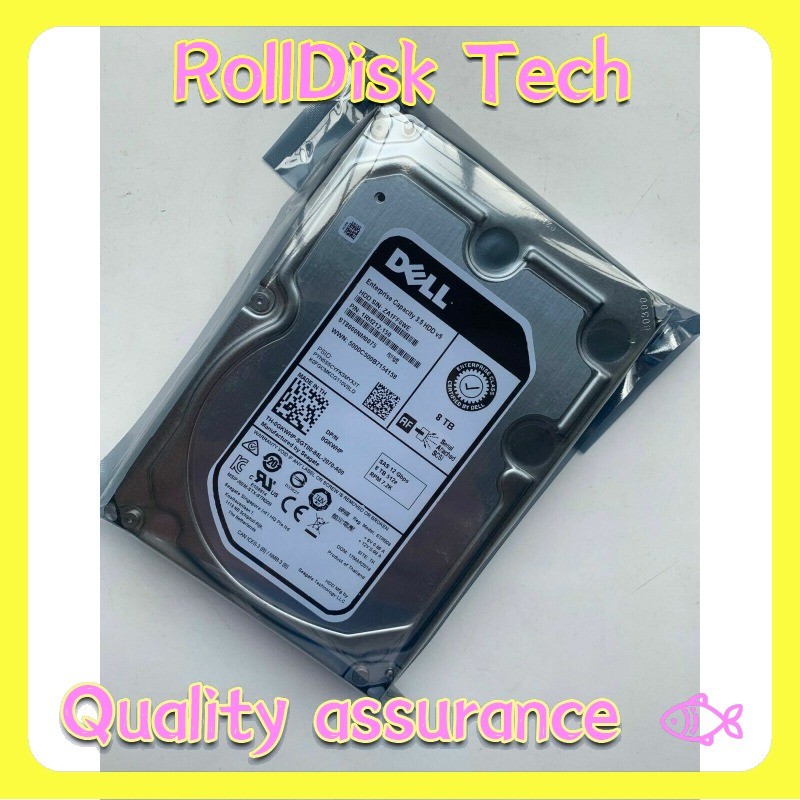 New DELL GKWHP 0GKWHP ST8000NM0075 8TB 7200RPM 256MB SAS 12Gb/s 3.5" Hard DriveA
