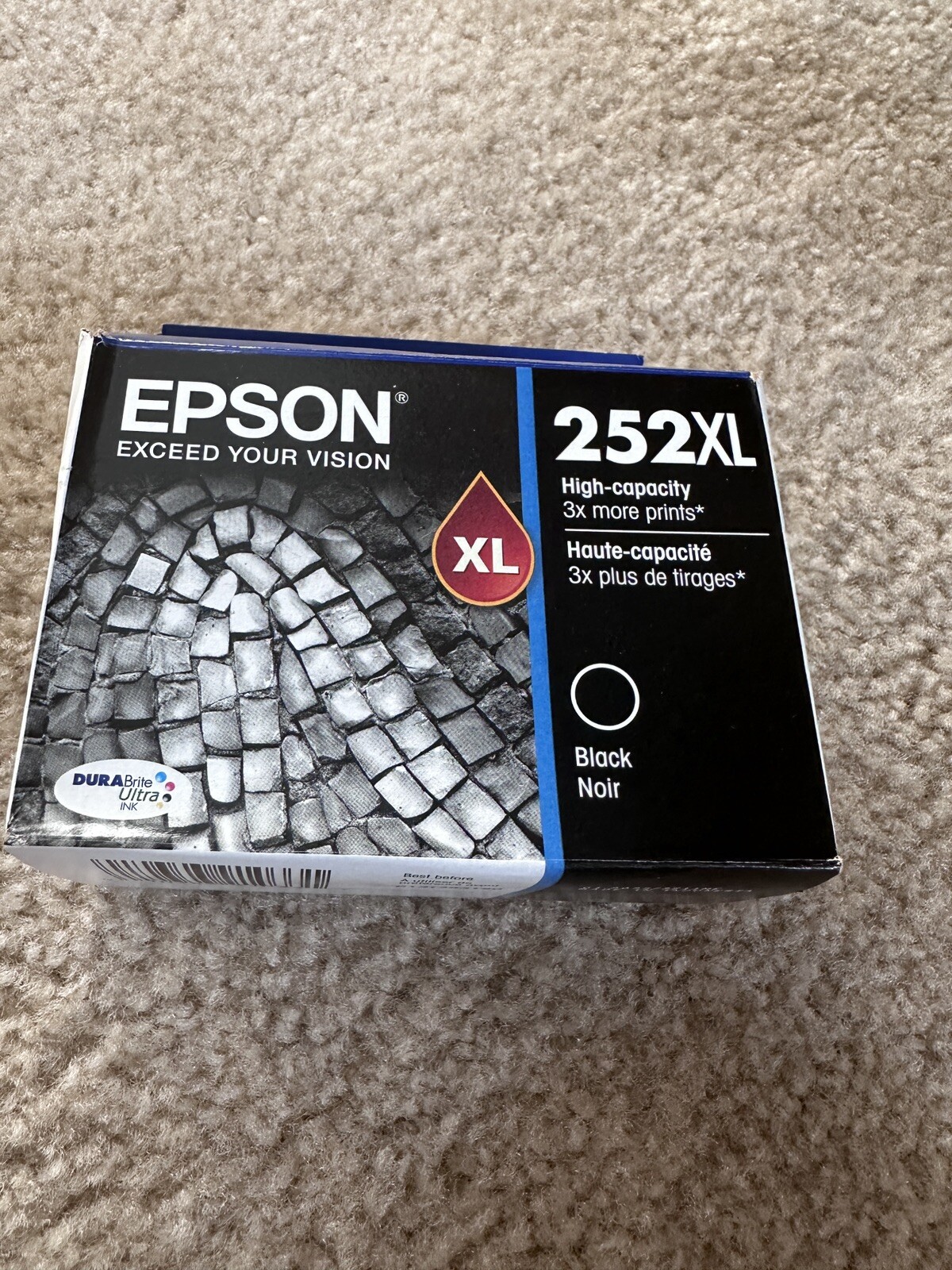 Epson DURABRITE ULTRA 252XL High-capacity BLACK Ink cartridge Exp: 2025