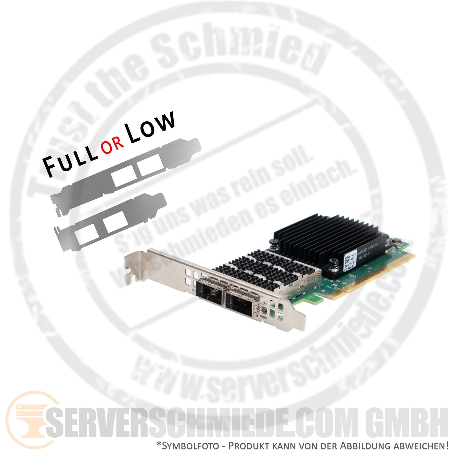 Dell Mellanox MCX623106AN-CDAT 2x 100Gb QSFP56 LAN Network Controller PCIe 4.0 x