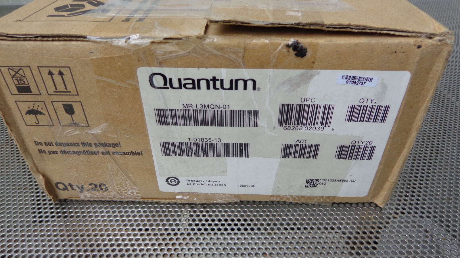 20-pack Quantum MRL3MQN-01 LTO3 Ultrium Tape LTO-3 cartridge (Not Sealed)