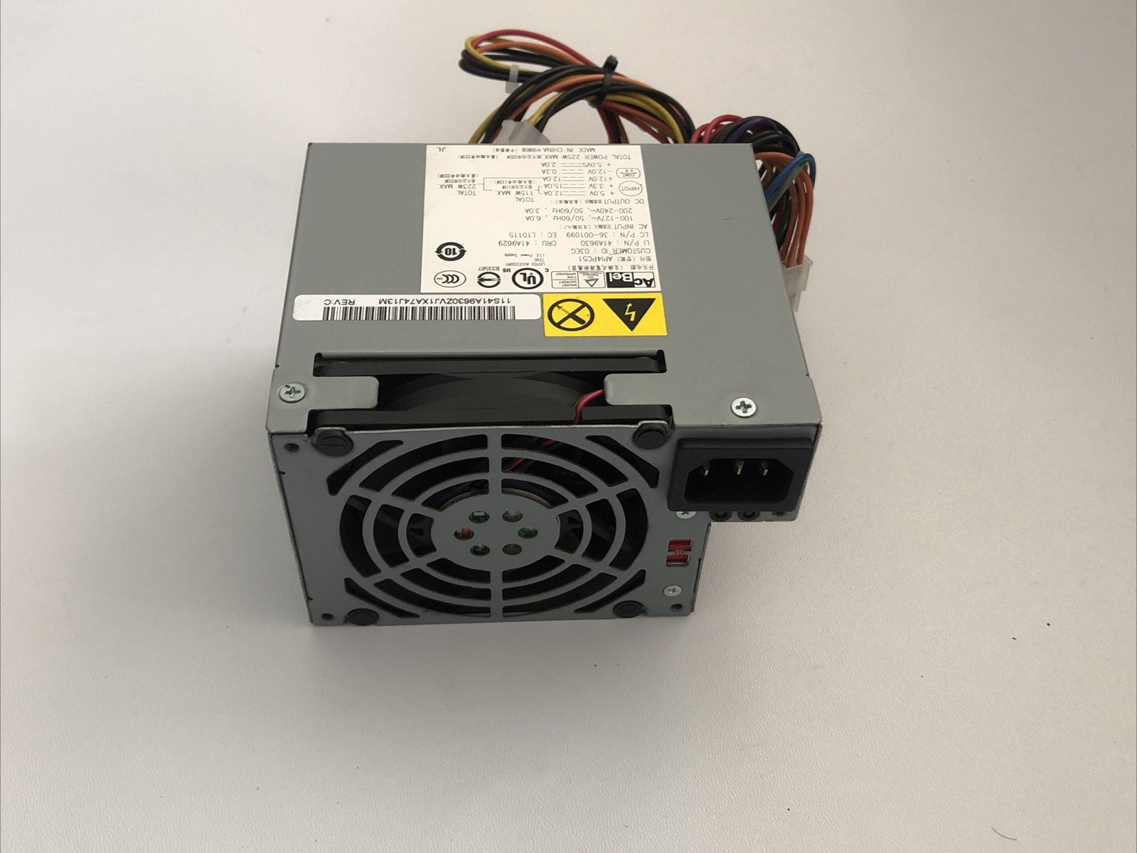 Acbel A914PC51 223W Power Suppy For IBM /Lenovo Thinkcentre .