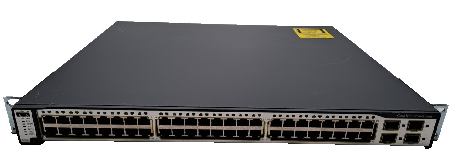 Cisco Catalyst WS-C3750G-48TS-S 48 Port 10/100/1000T Gigabit Switch