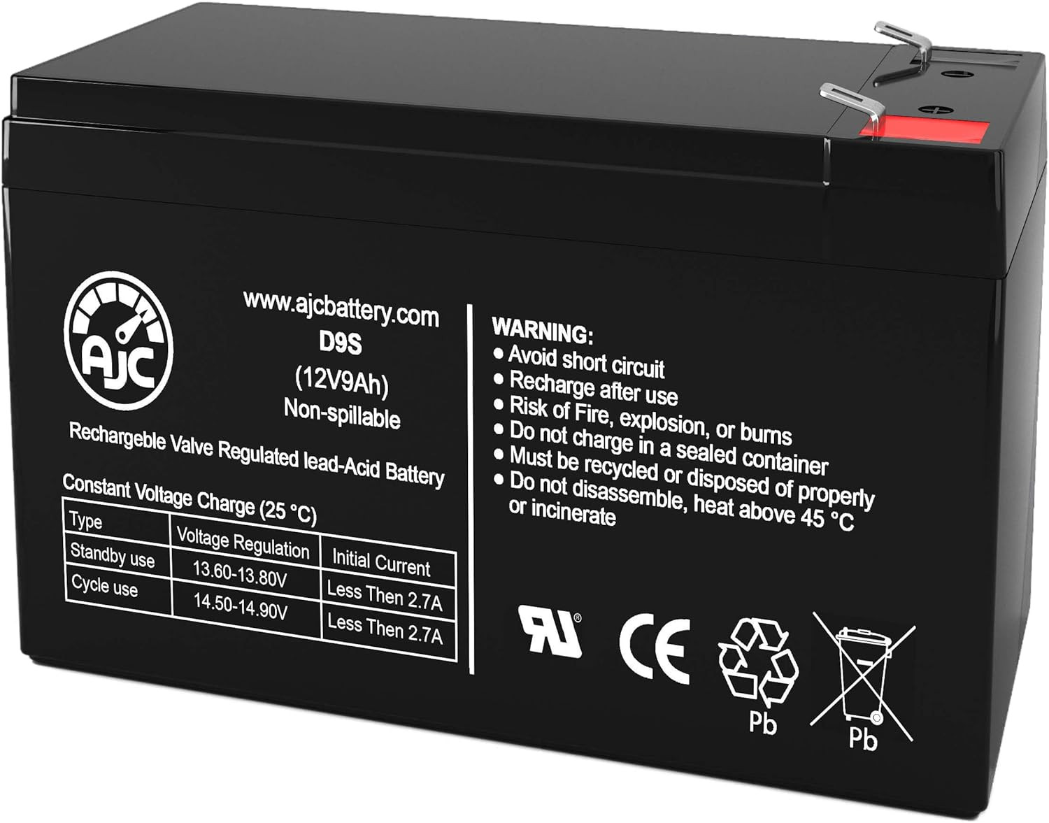 Battery Compatible with APC Back-Ups 1000 12V 9Ah UPS Battery