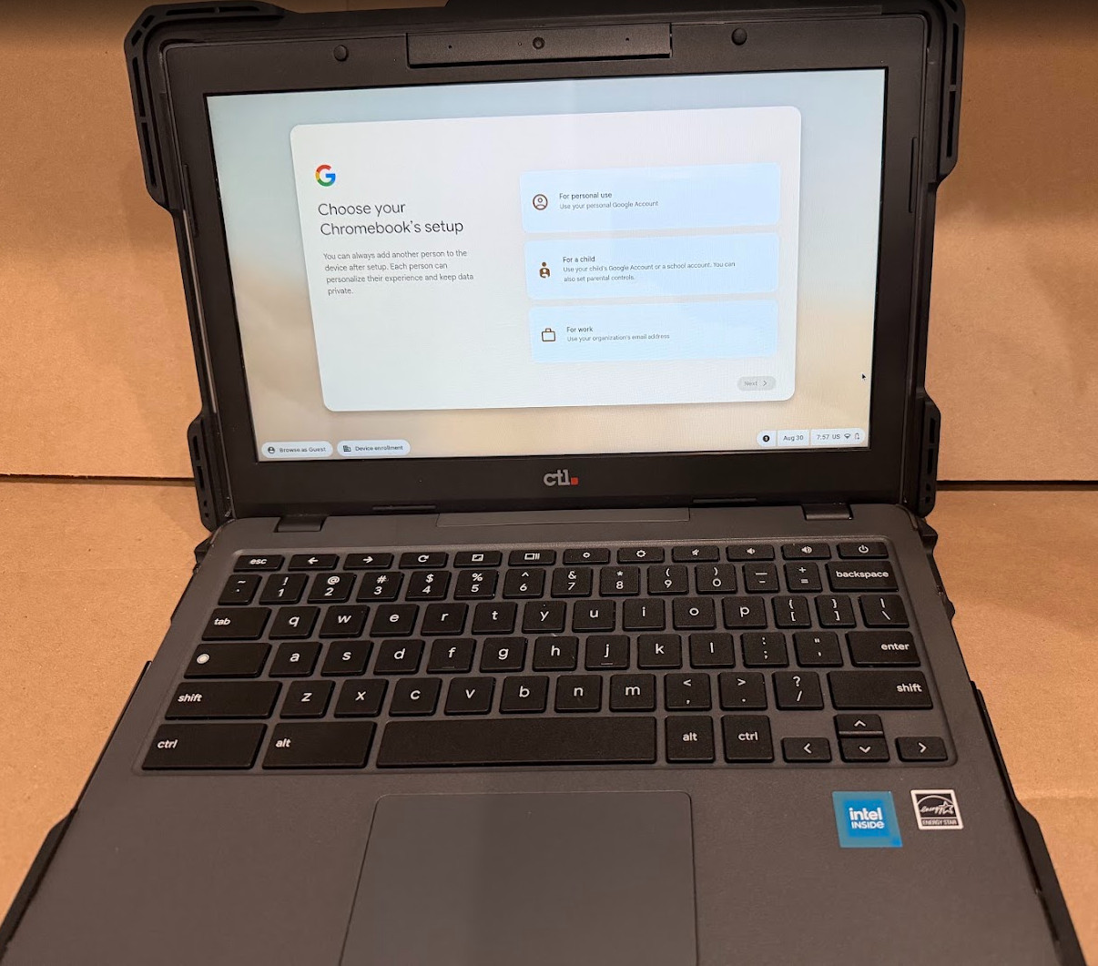 CTL NL72 Chromebook 11.6" Touchscreen N5100 4GB 64GB Case Charger excellent cond