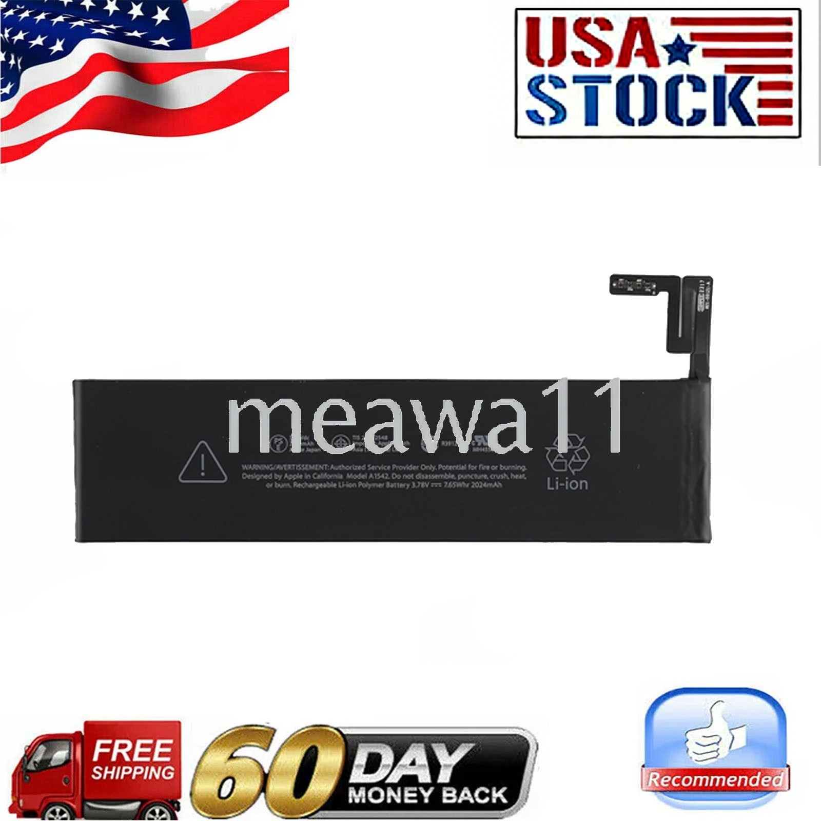 New 3.78V 2024mAh battery for Magic Trackpad 2 A1535 020-8446 A1542