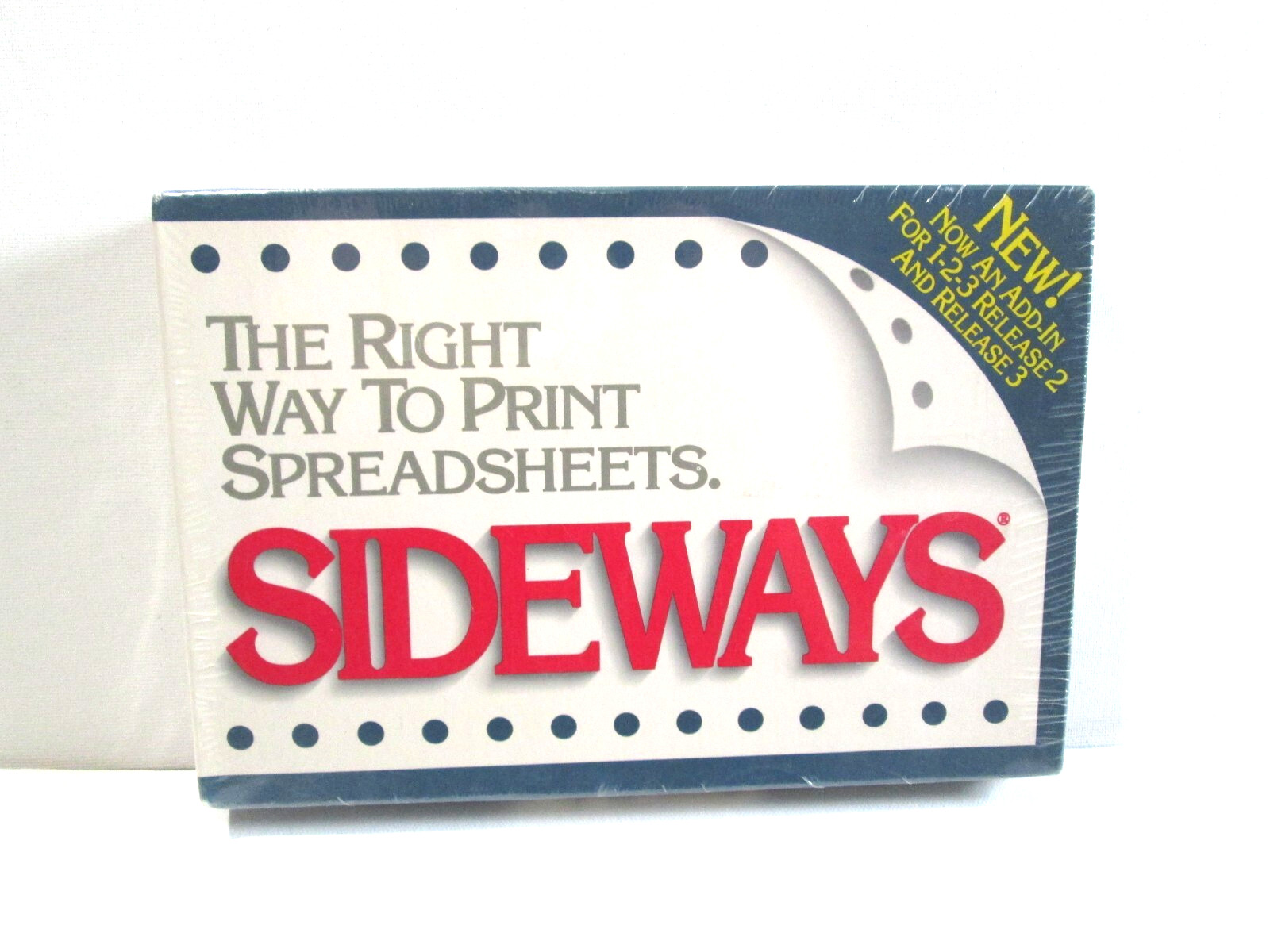 Vintage Right Way To Print Spreadsheets Sideways Version 3.3 Software 1990 Funk