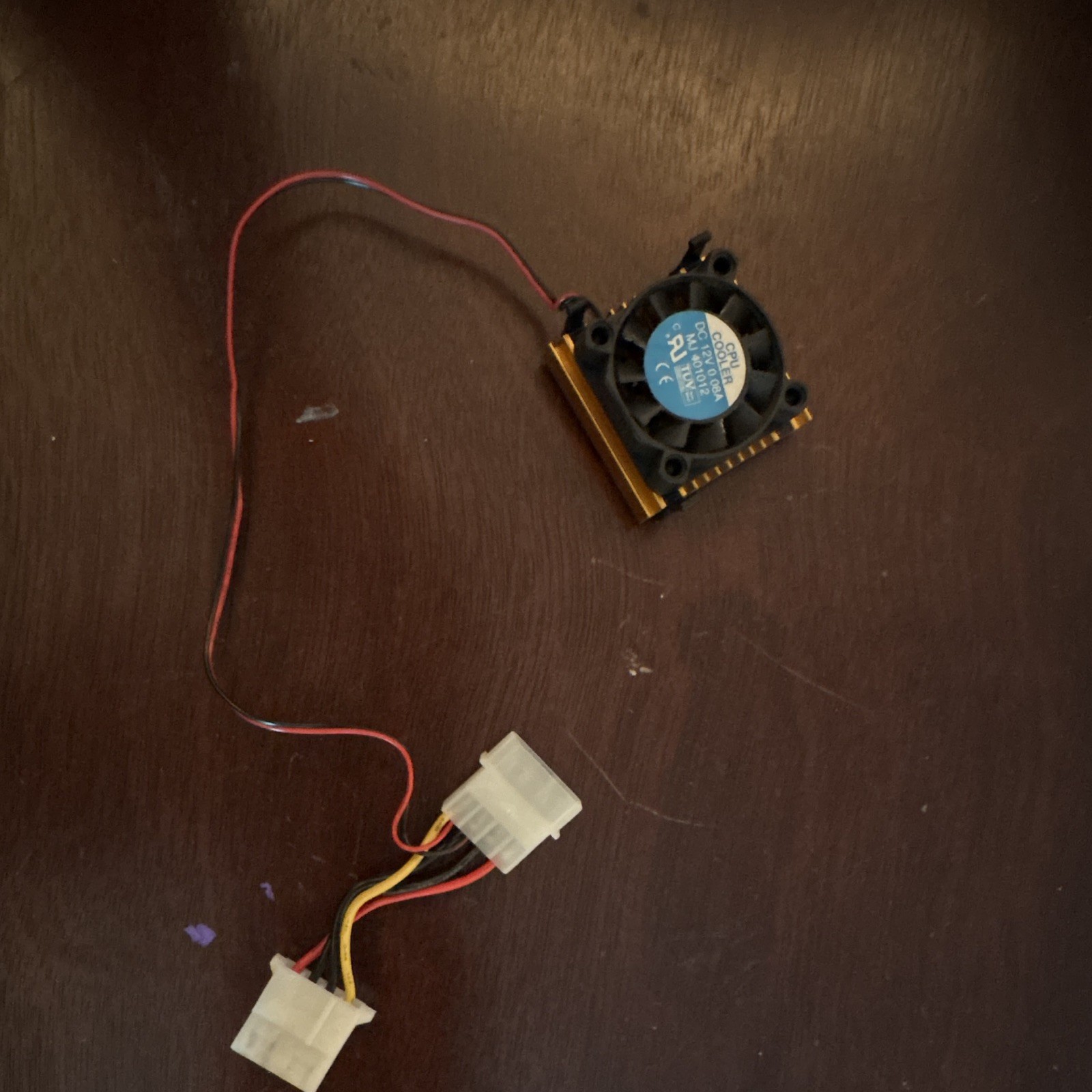 40mm 12V CPU Fan w/ Aluminum Heatsink, Ball Bearing, 4-Pin MJ 401012