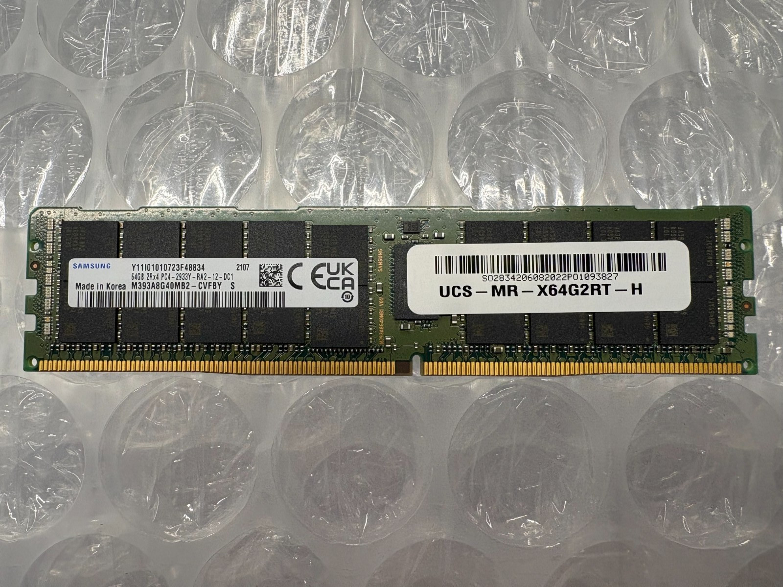 LOT OF 24 Samsung M393A8G40MB2-CVF 64GB PC4-2933 RDIMM Cisco UCS-MR-X64G2RT-H