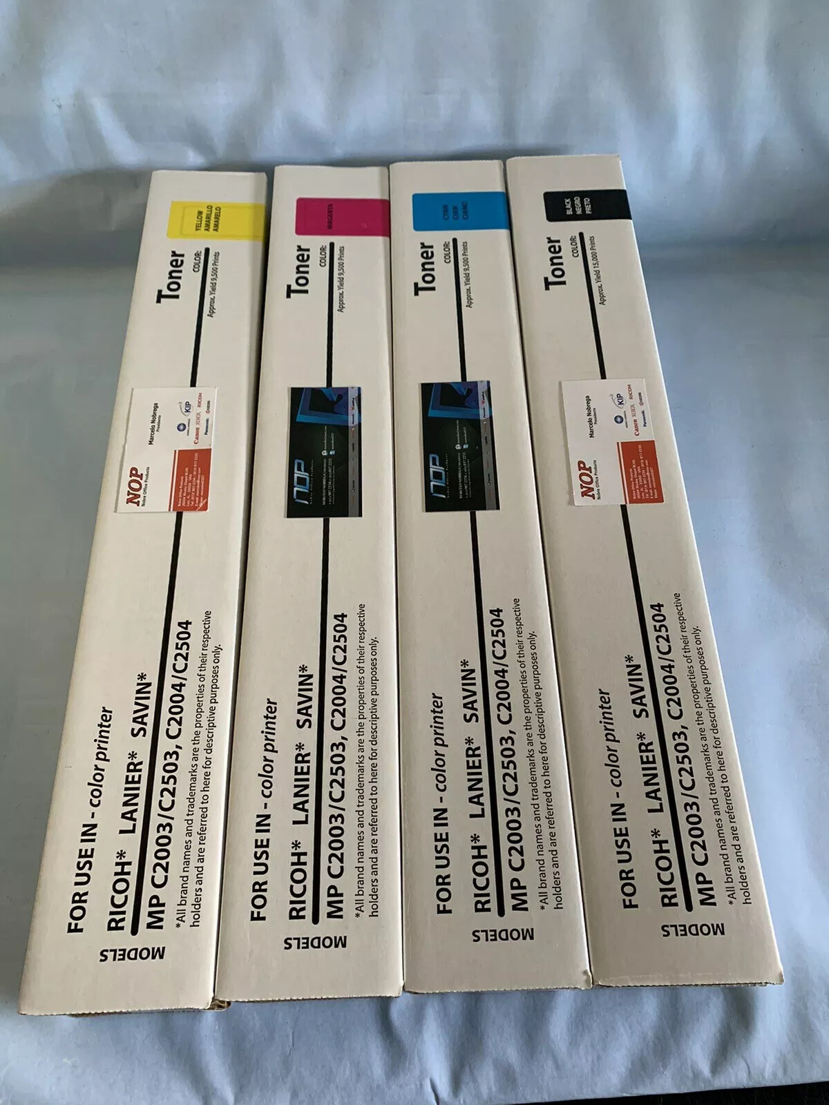 4 Toners Ricoh MP C2003, C2004, C2503, C2504 841918 841921 841920 841919 #
