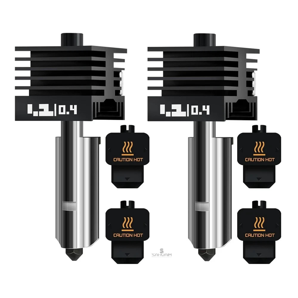 Upgraded 2Pcs 0.4mm H2D/H2S/H2C/P2S Hotend Kit for Bambu Lab H2 Series/P2S 3D...