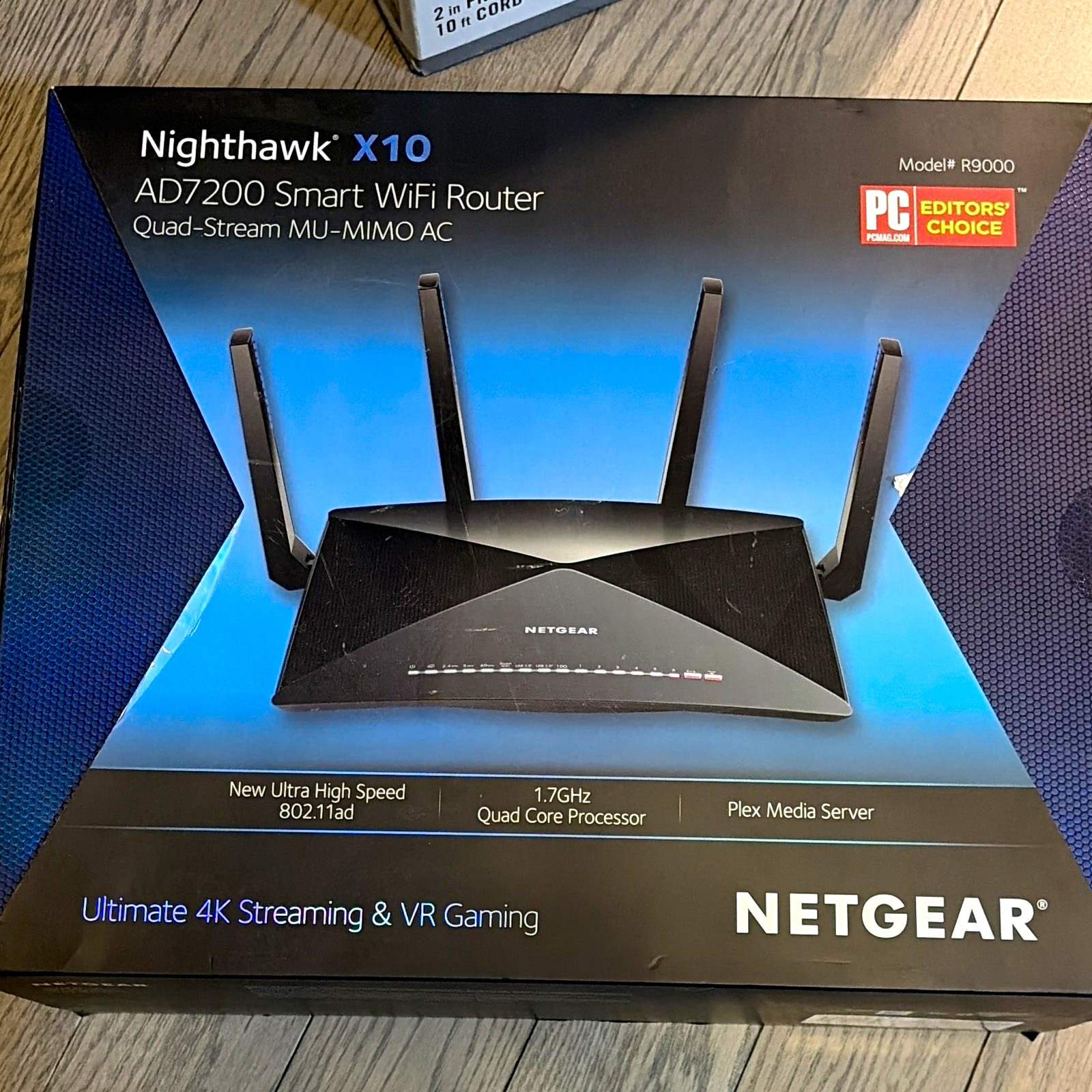 NETGEAR Nighthawk X10 AD7200 MU-MIMO WiFi Router Black R9000-100NAS