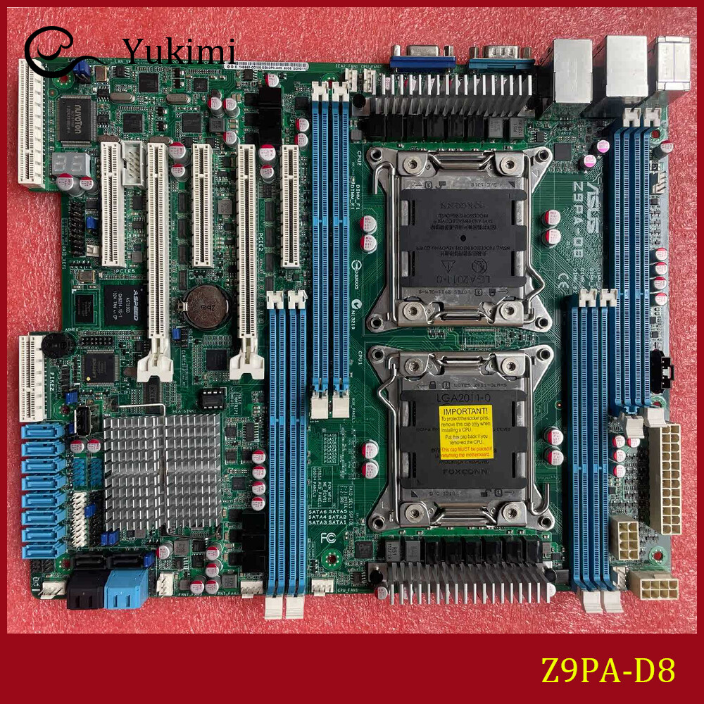 FOR ASUS Z9PA-D8 DDR3 Intel Socket 2011 256GB VGA ATX Motherboard Test OK