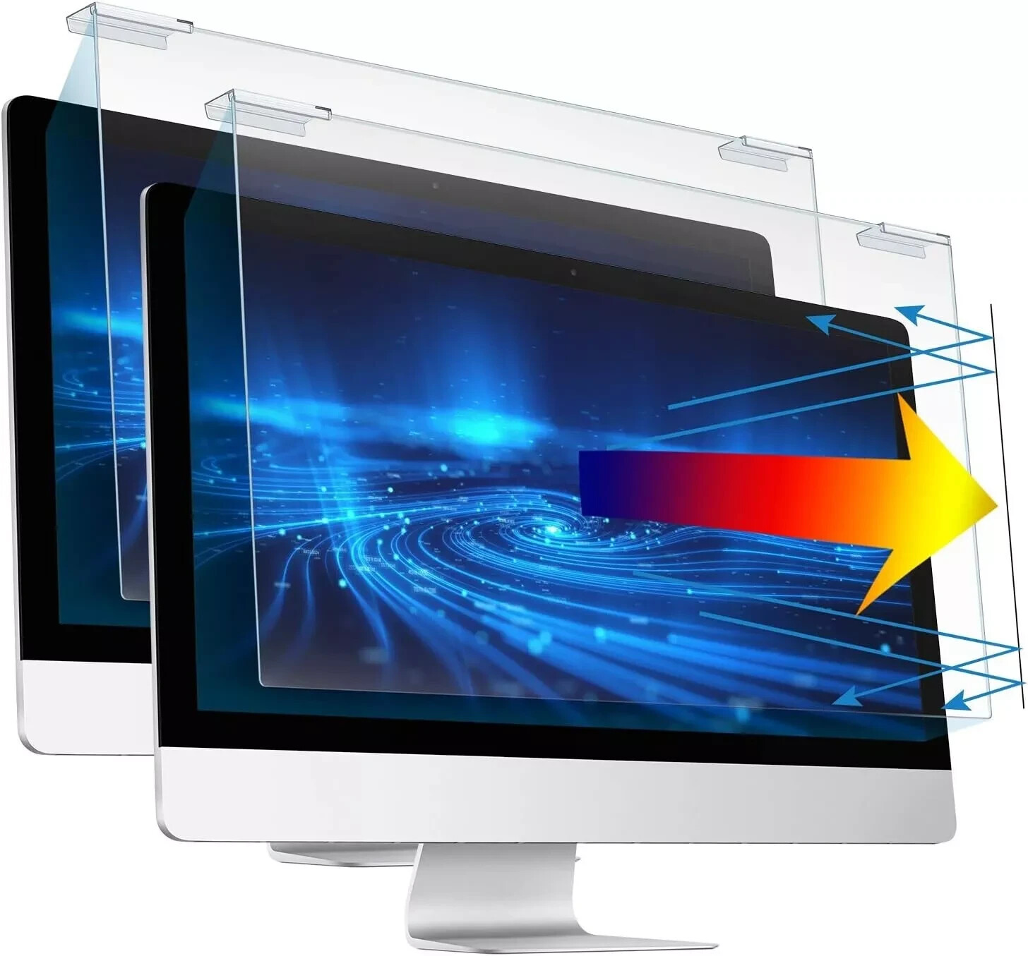 Blue Light Screen Protector for 23 23.6 23.8 24 Inch Diagonal LED PC Monitor