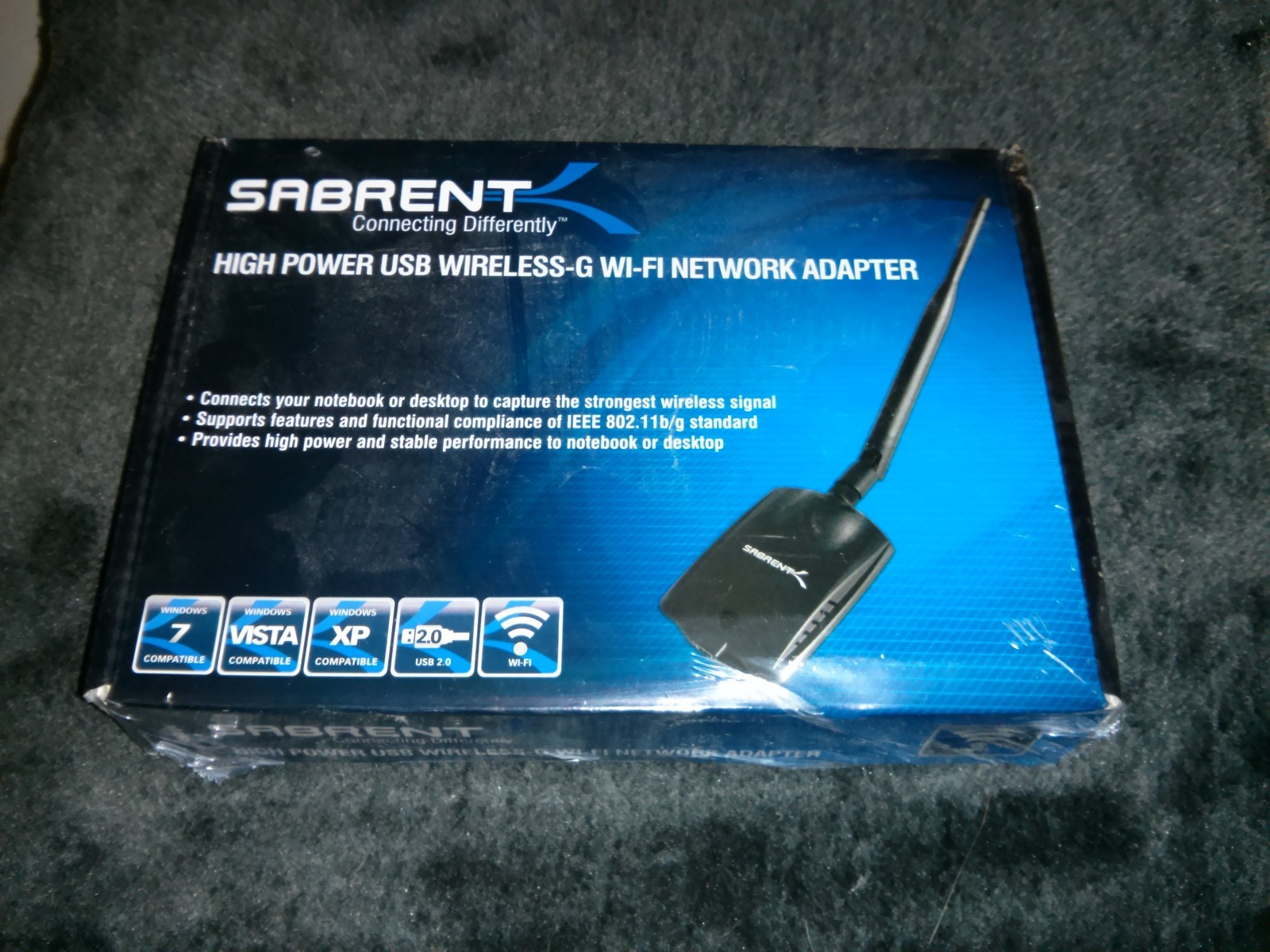 Sabrent NT-WGHU High-Power 1000mw Wireless USB 802.11g Adapter 