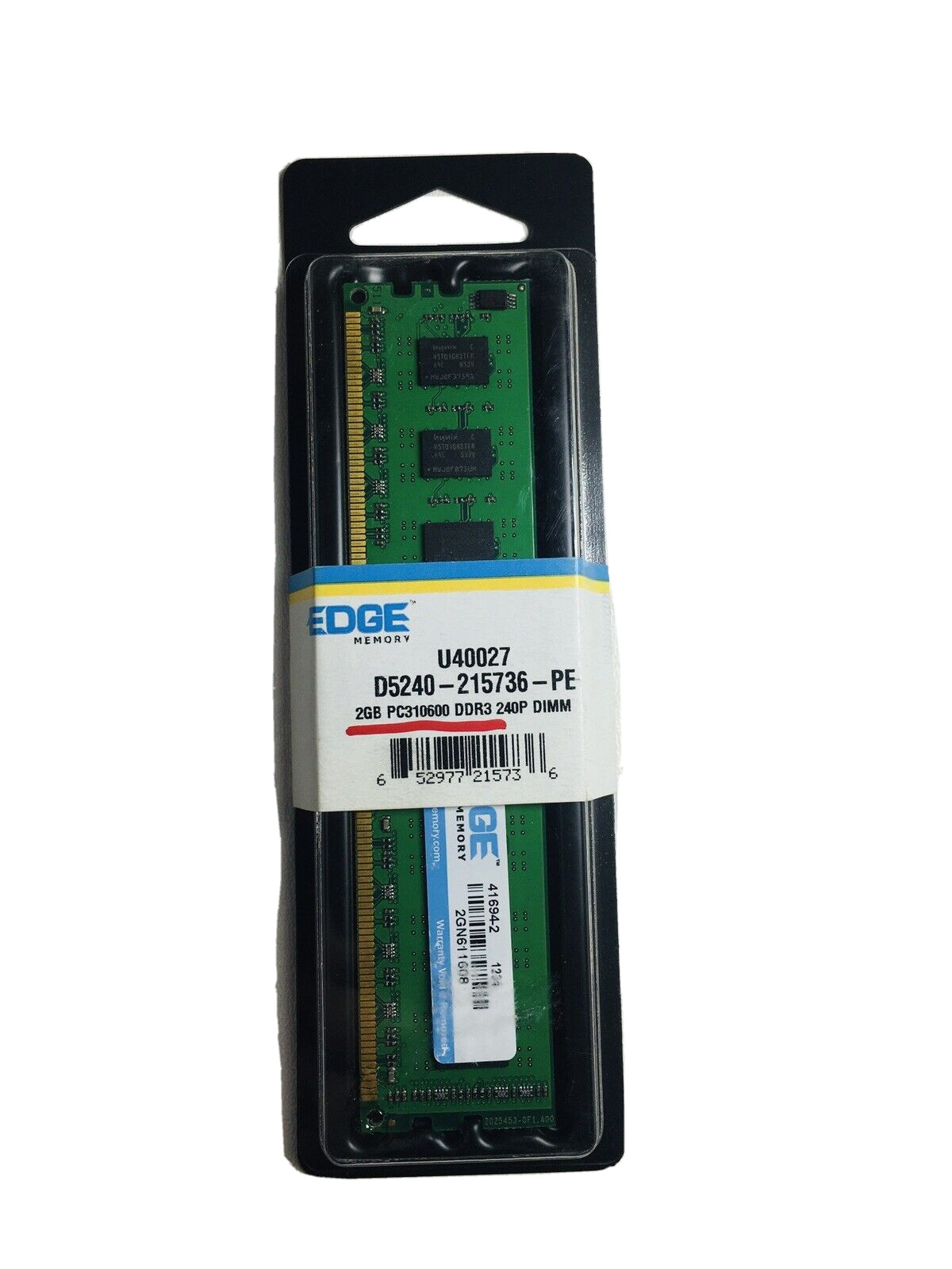 2GB EDGE Memory 2 GB PC310600 DDR3 240P DIMM