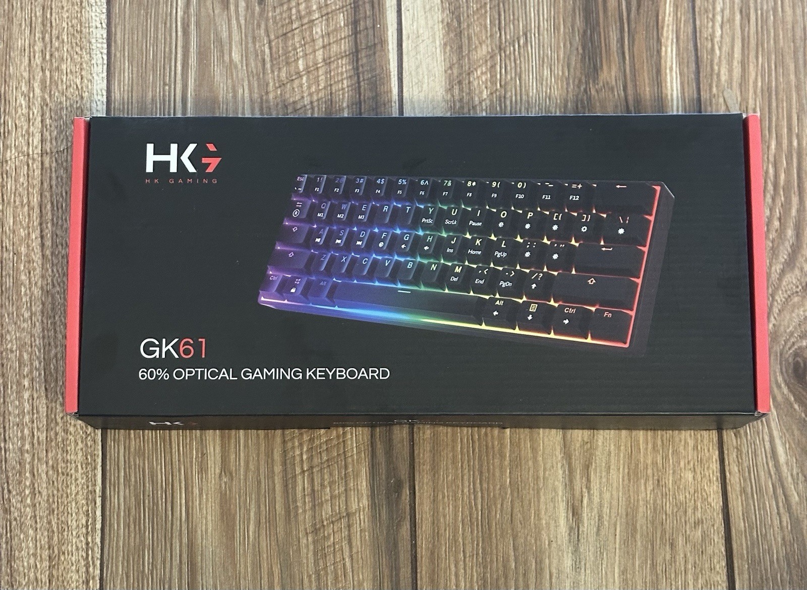 NEW HK Gaming GK61 60% Optical Gaming Keyboard Multicolor Backlit Gaming Edition