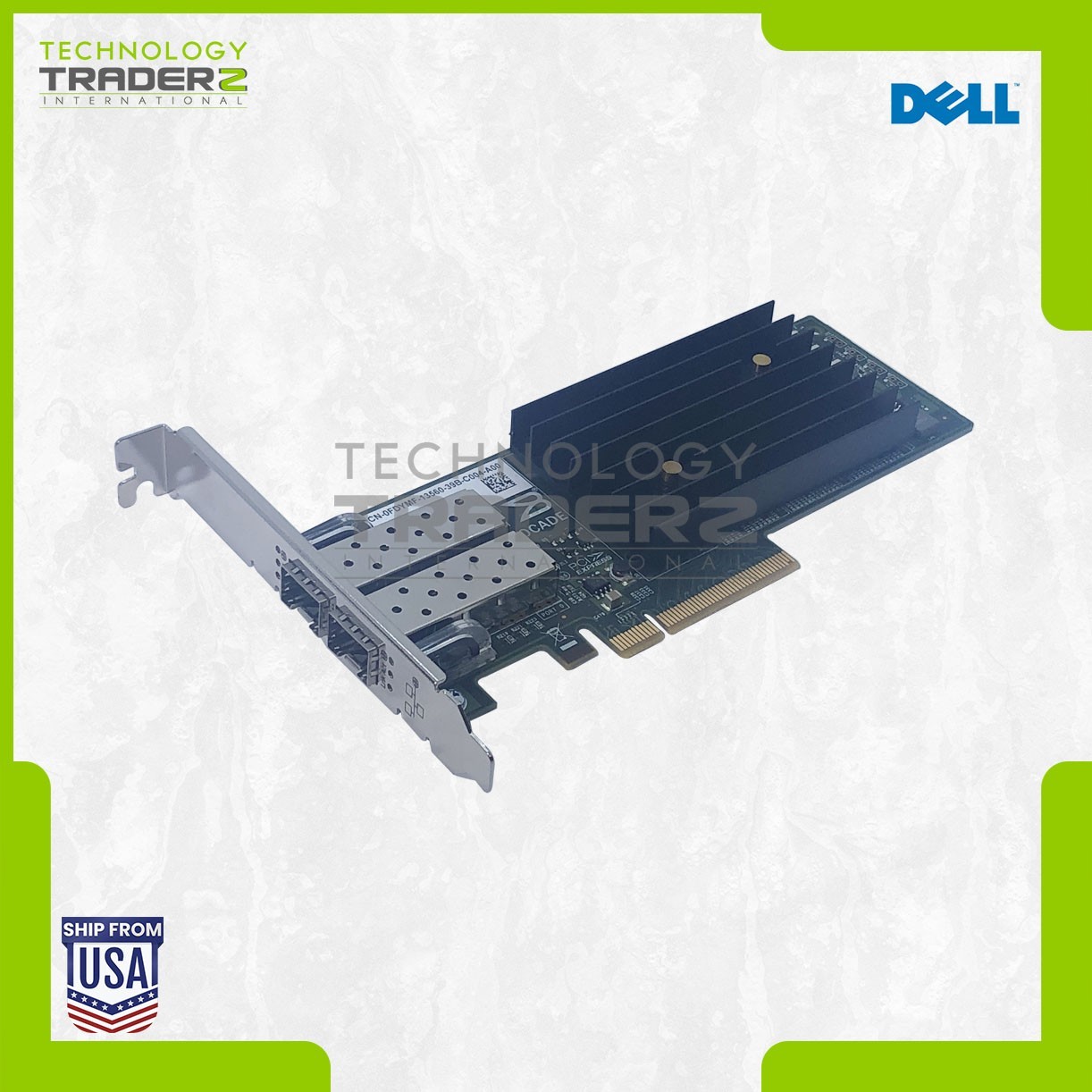 FDYMF Dell Brocade 1020 10Gbps 2-Port PCI-E Converged Network Adapter 0FDYMF