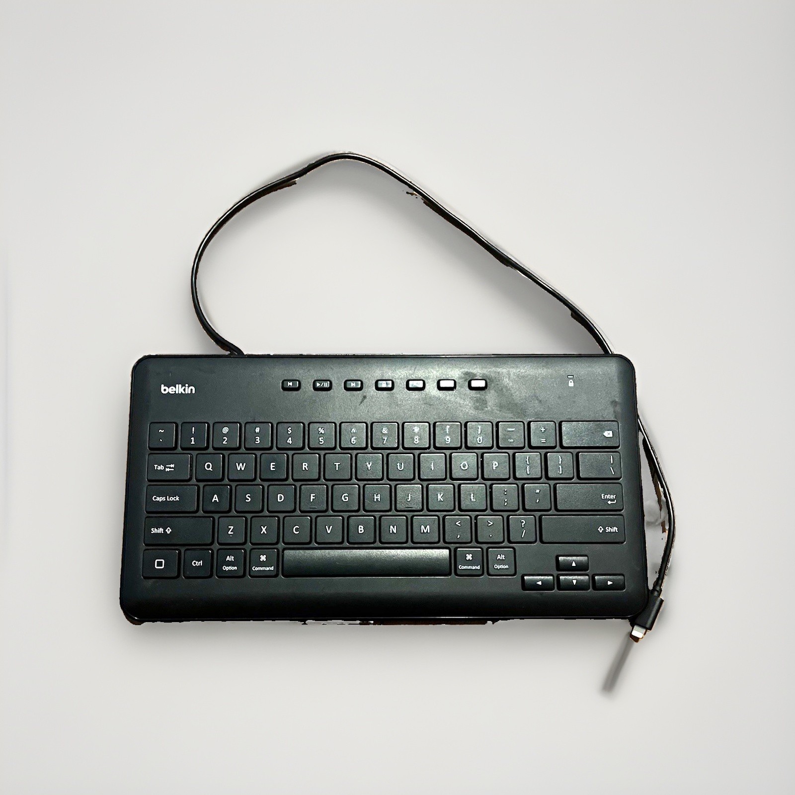 Belkin Mini Wired Ipad Keyboard Black English QWERTY Standard Plastic