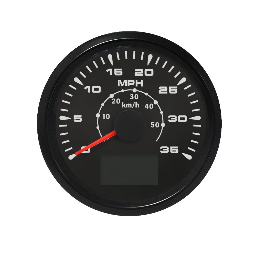ATV Car Boat GPS Speedometer Velometer 0-35MPH 0-55KM/H Odometer Gauge Kit wi...